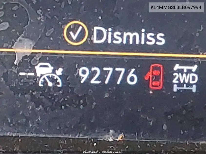 2020 BUICK ENCORE GX VIN KL4MMGSL3LB097994 — фото 15