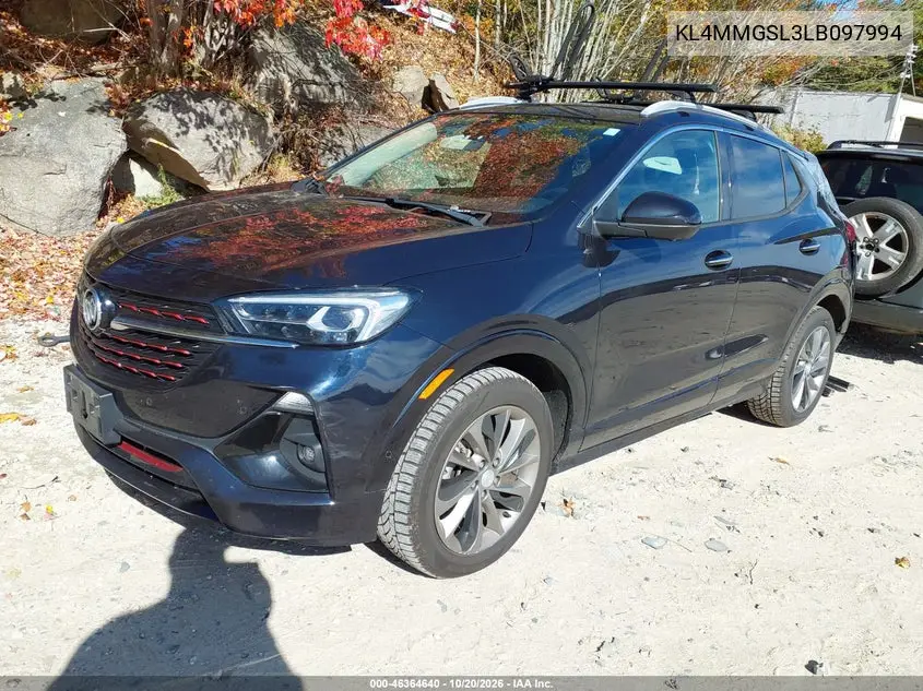 2020 BUICK ENCORE GX VIN KL4MMGSL3LB097994 — фото 2