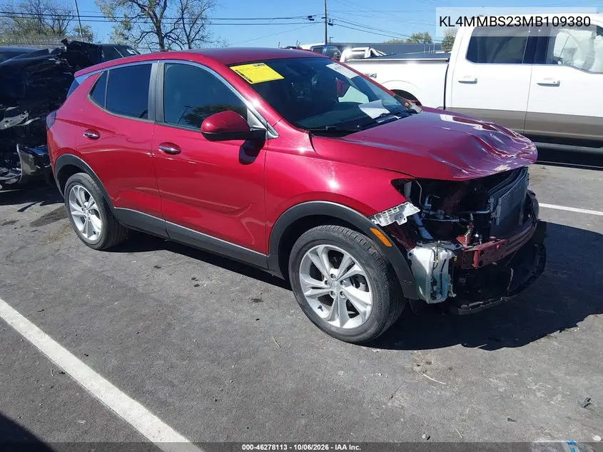 BUICK ENCORE GX 2021, VIN KL4MMBS23MB109380