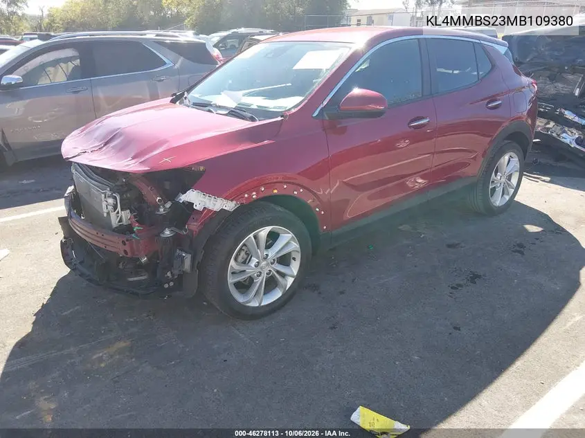 2021 BUICK ENCORE GX VIN KL4MMBS23MB109380 — фото 2