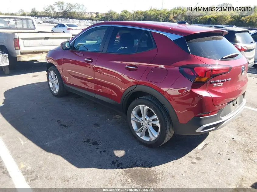 2021 BUICK ENCORE GX VIN KL4MMBS23MB109380 — фото 3