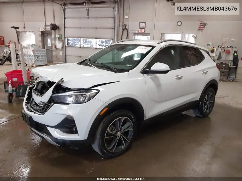 2021 BUICK ENCORE GX VIN KL4MMESL8MB043676 — фото 2