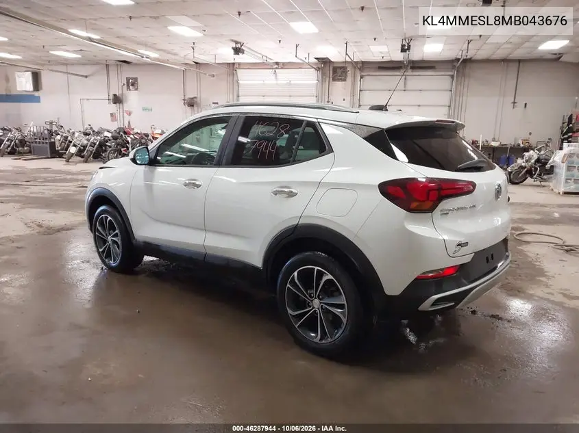 2021 BUICK ENCORE GX VIN KL4MMESL8MB043676 — фото 3
