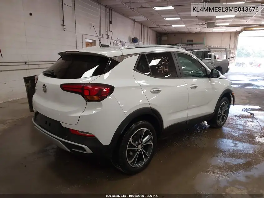 2021 BUICK ENCORE GX VIN KL4MMESL8MB043676 — фото 4