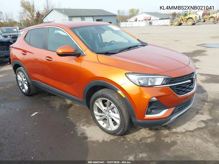 BUICK ENCORE GX 2022, VIN KL4MMBS2XNB021041