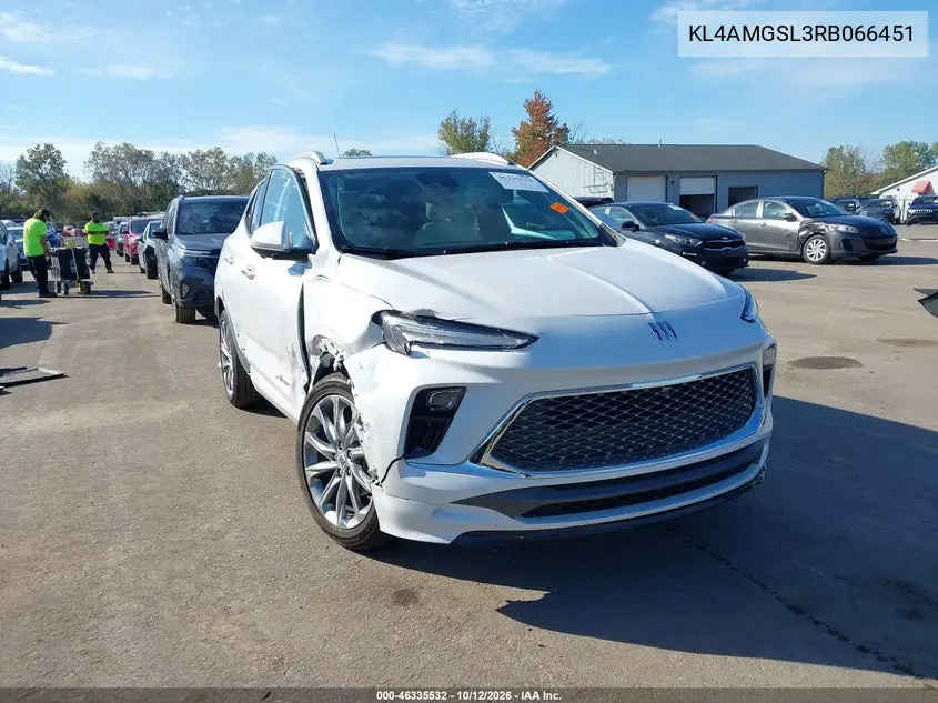 BUICK ENCORE GX 2024, VIN KL4AMGSL3RB066451