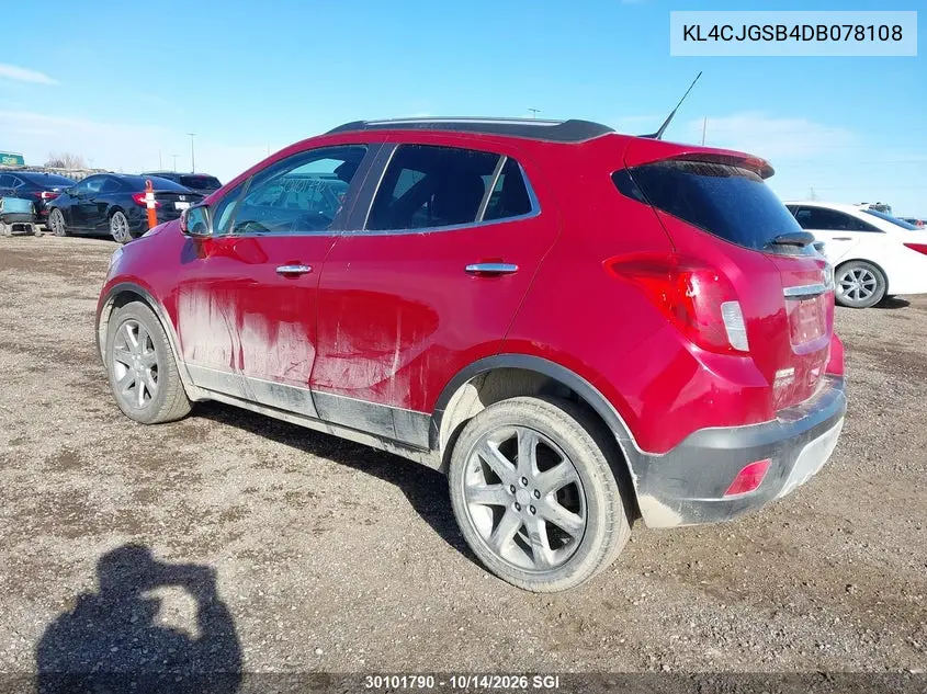 2013 BUICK ENCORE VIN KL4CJGSB4DB078108 — фото 3
