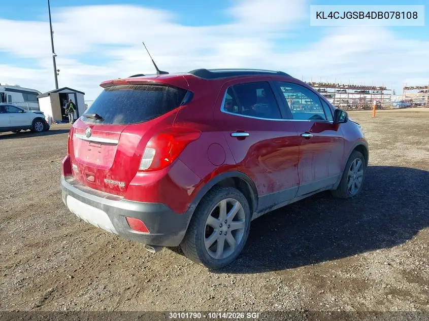 2013 BUICK ENCORE VIN KL4CJGSB4DB078108 — фото 4