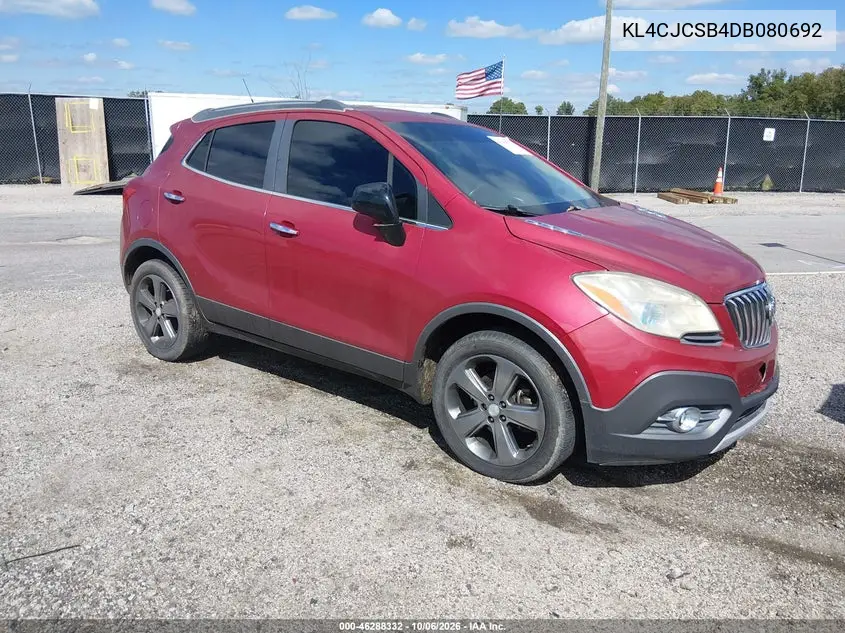 BUICK ENCORE 2013, VIN KL4CJCSB4DB080692