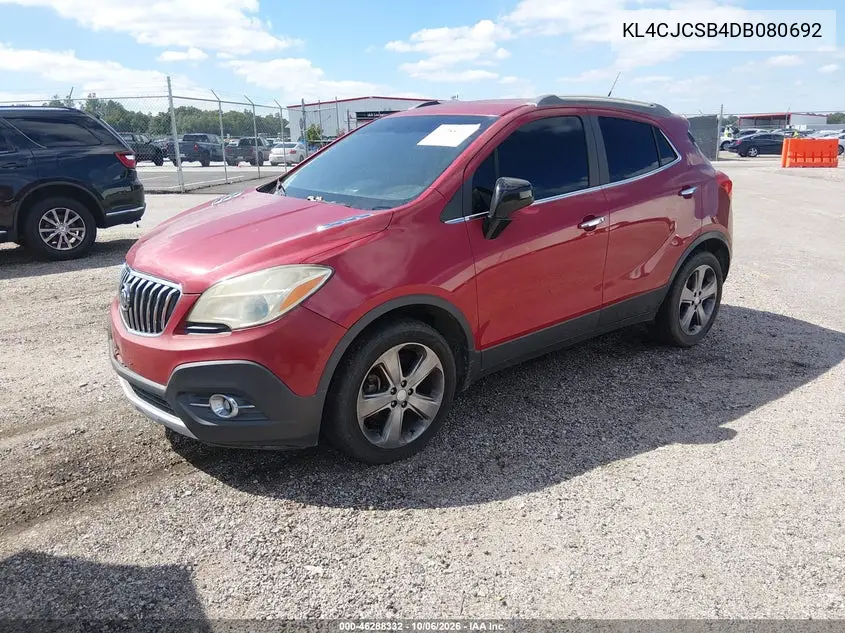 2013 BUICK ENCORE VIN KL4CJCSB4DB080692 — фото 2