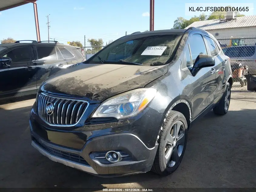 2013 BUICK ENCORE VIN KL4CJFSB0DB104665 — фото 2