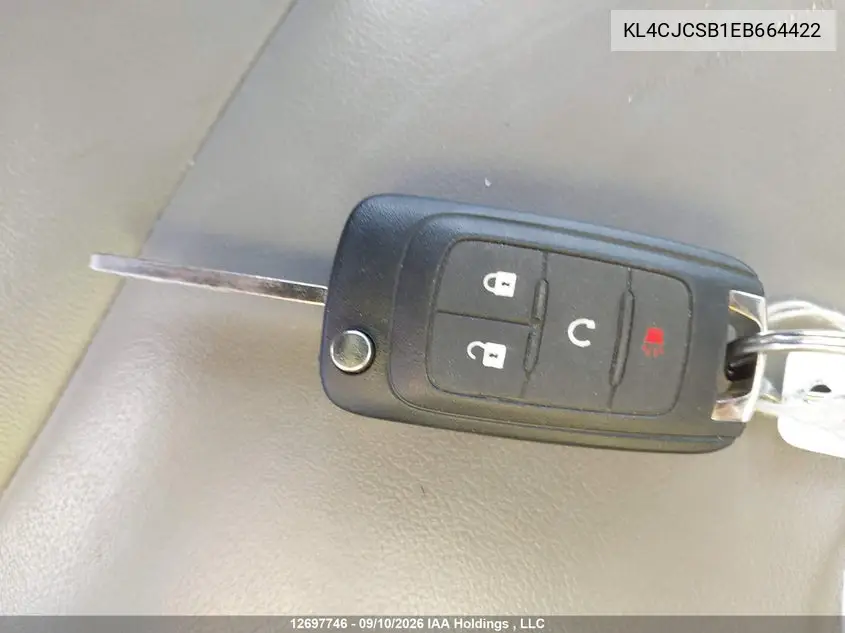 2014 BUICK ENCORE VIN KL4CJCSB1EB664422 — фото 11