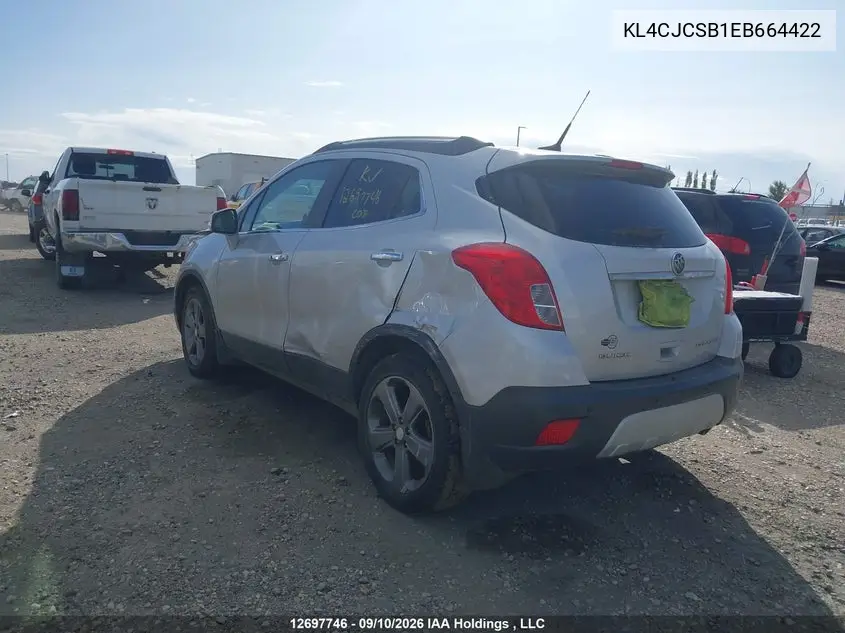 2014 BUICK ENCORE VIN KL4CJCSB1EB664422 — фото 6