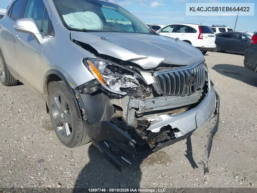 BUICK ENCORE 2014, VIN KL4CJCSB1EB664422