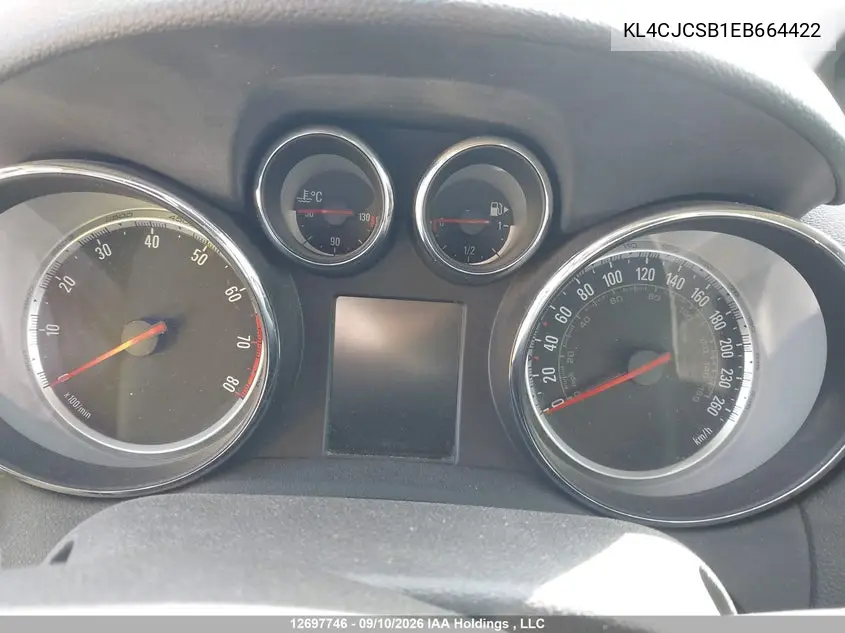 2014 BUICK ENCORE VIN KL4CJCSB1EB664422 — фото 2
