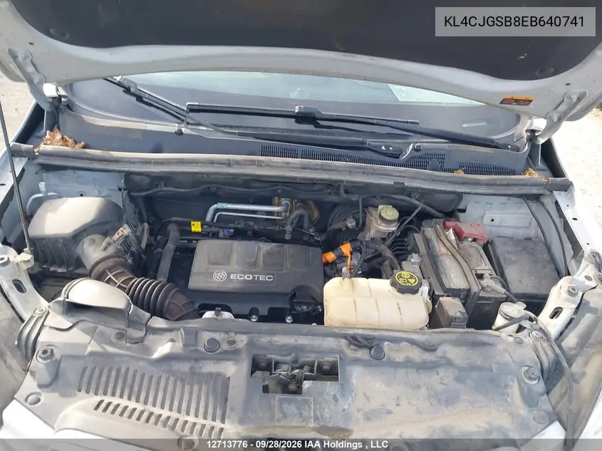 2014 BUICK ENCORE VIN KL4CJGSB8EB640741 — фото 10