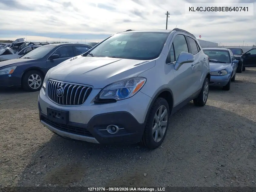 2014 BUICK ENCORE VIN KL4CJGSB8EB640741 — фото 2