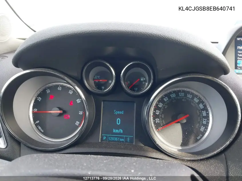 2014 BUICK ENCORE VIN KL4CJGSB8EB640741 — фото 7
