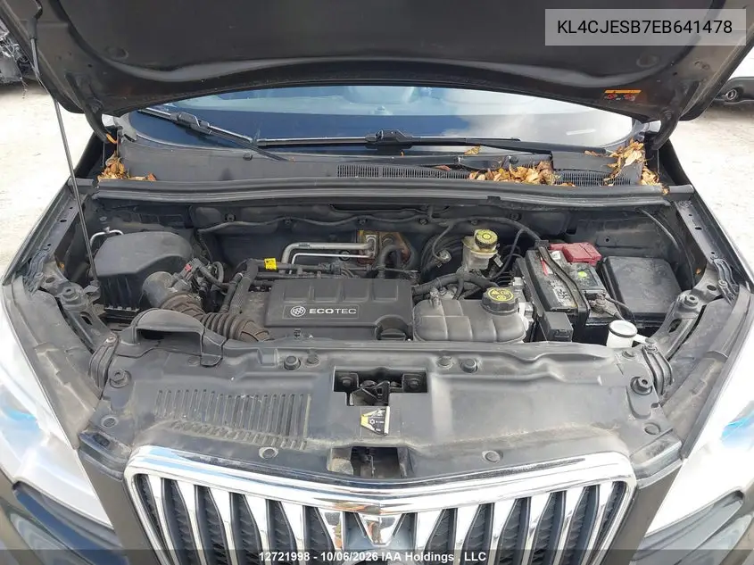 2014 BUICK ENCORE VIN KL4CJESB7EB641478 — фото 10