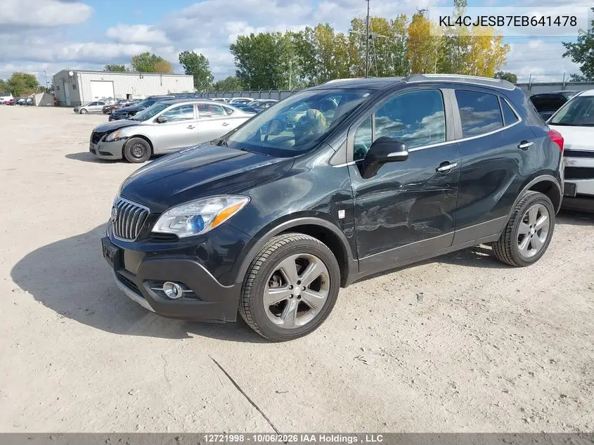 2014 BUICK ENCORE VIN KL4CJESB7EB641478 — фото 2