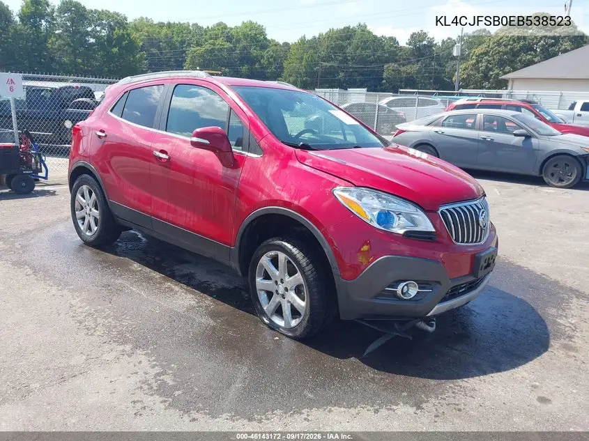 BUICK ENCORE 2014, VIN KL4CJFSB0EB538523
