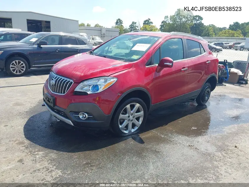 2014 BUICK ENCORE VIN KL4CJFSB0EB538523 — фото 2