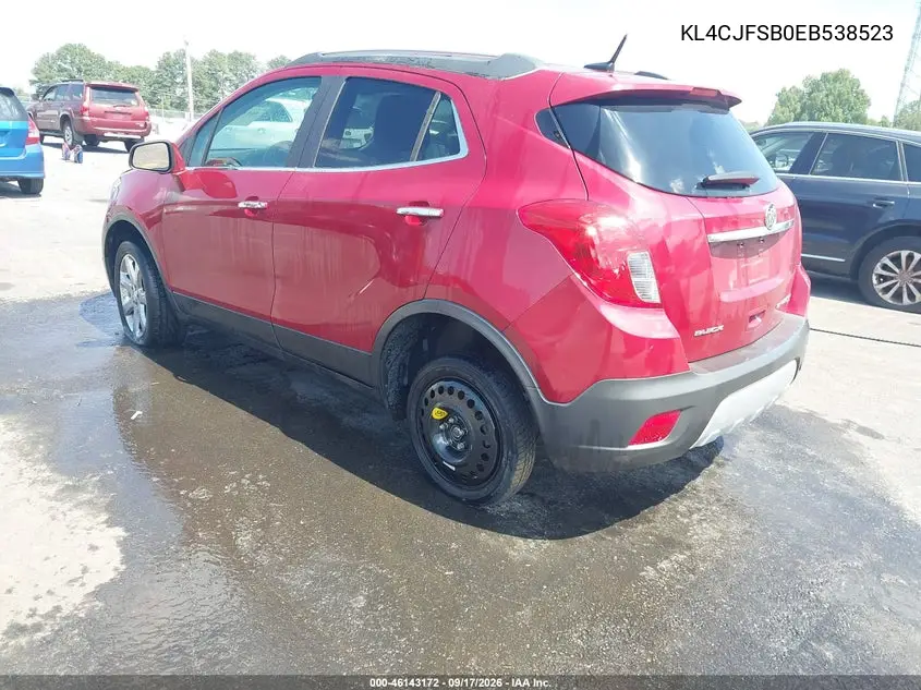 2014 BUICK ENCORE VIN KL4CJFSB0EB538523 — фото 3