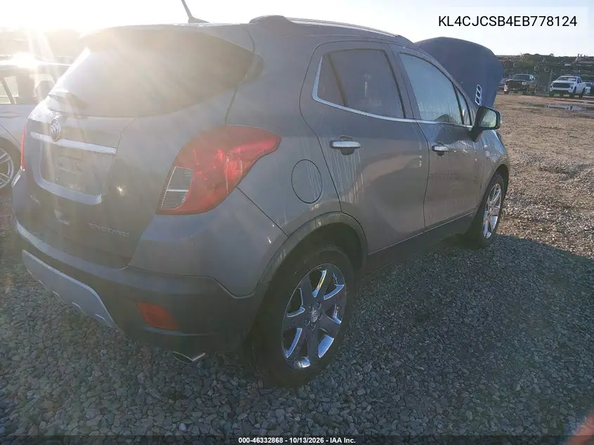 2014 BUICK ENCORE VIN KL4CJCSB4EB778124 — фото 4