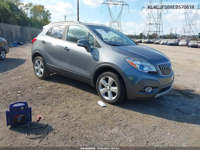 BUICK ENCORE 2014, VIN KL4CJFSB8EB570619