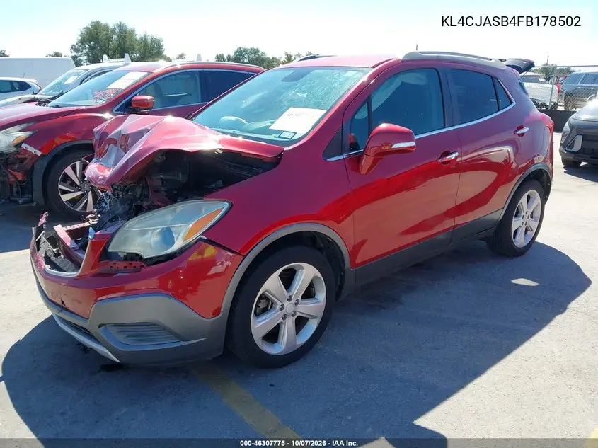 2015 BUICK ENCORE VIN KL4CJASB4FB178502 — фото 2