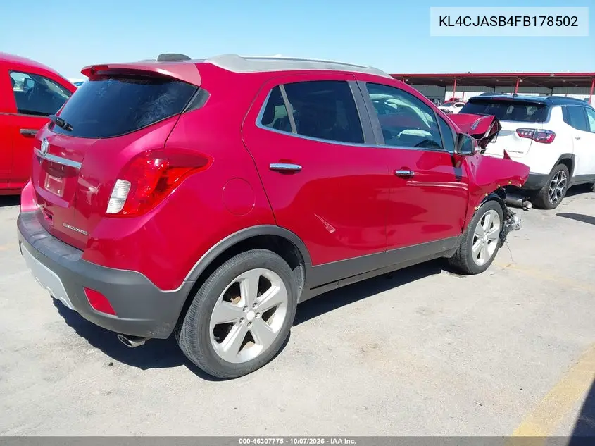 2015 BUICK ENCORE VIN KL4CJASB4FB178502 — фото 4