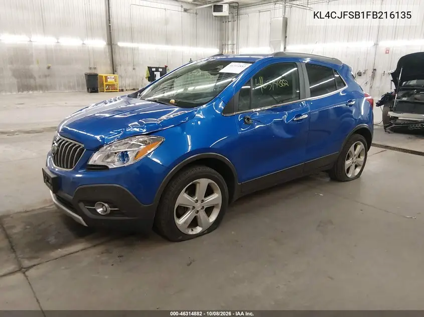 2015 BUICK ENCORE VIN KL4CJFSB1FB216135 — фото 2