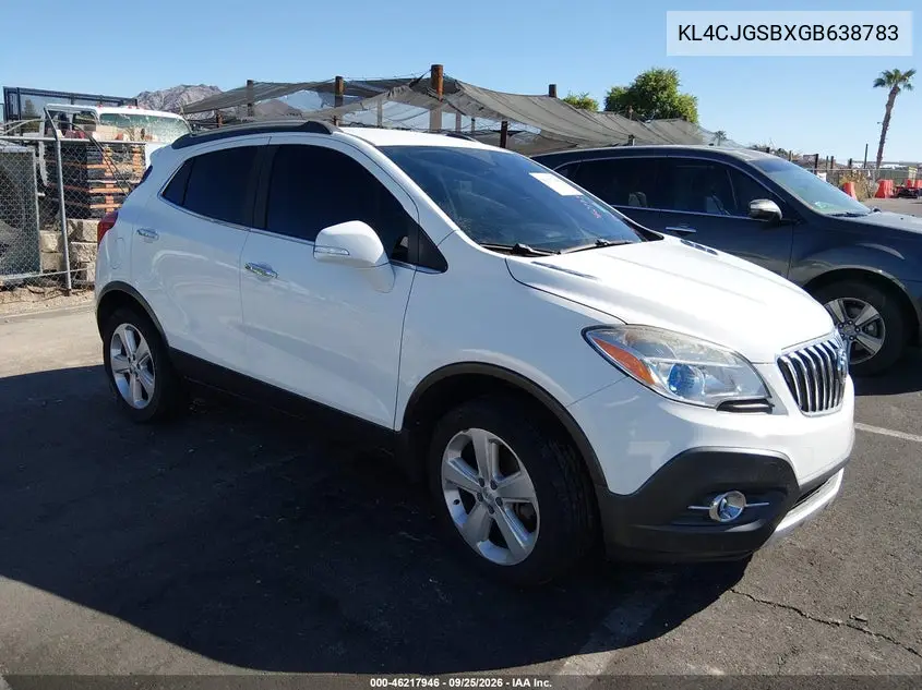 BUICK ENCORE 2016, VIN KL4CJGSBXGB638783