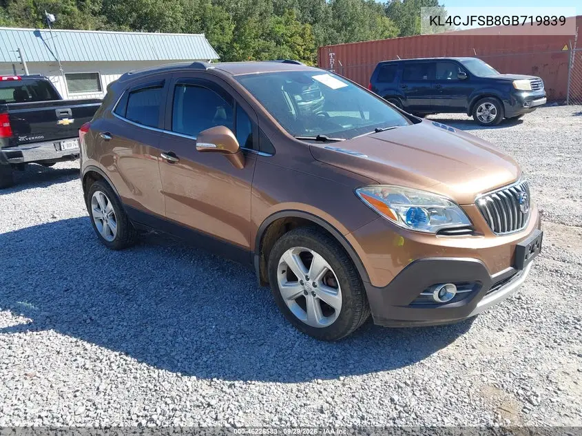 BUICK ENCORE 2016, VIN KL4CJFSB8GB719839