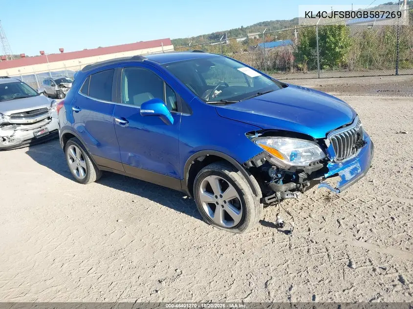BUICK ENCORE 2016, VIN KL4CJFSB0GB587269