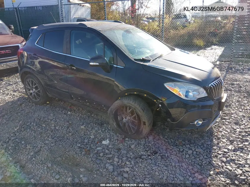 BUICK ENCORE 2016, VIN KL4CJ2SM6GB747679