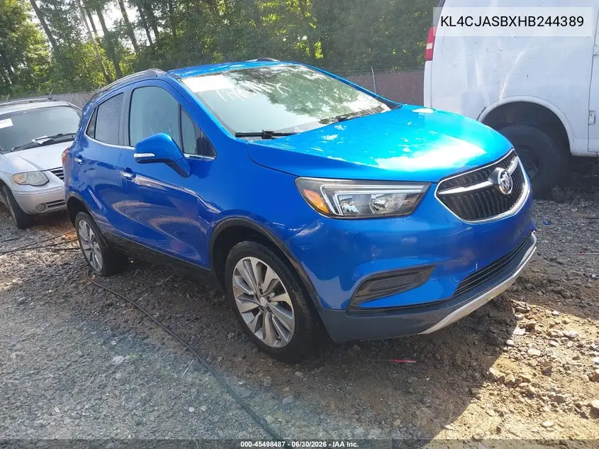BUICK ENCORE 2017, VIN KL4CJASBXHB244389