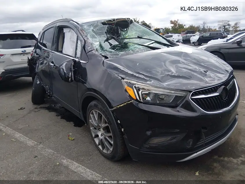 BUICK ENCORE 2017, VIN KL4CJ1SB9HB080326