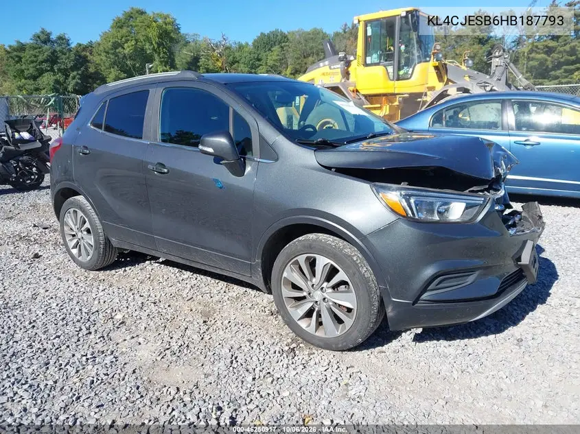 BUICK ENCORE 2017, VIN KL4CJESB6HB187793