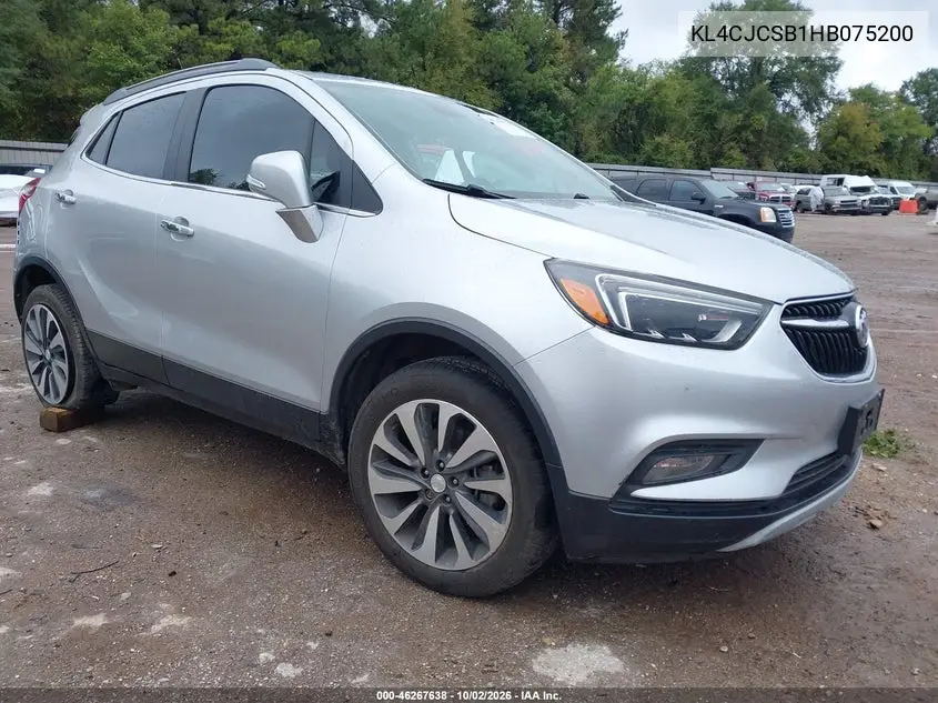 BUICK ENCORE 2017, VIN KL4CJCSB1HB075200