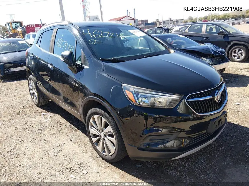 BUICK ENCORE 2017, VIN KL4CJASB3HB221908