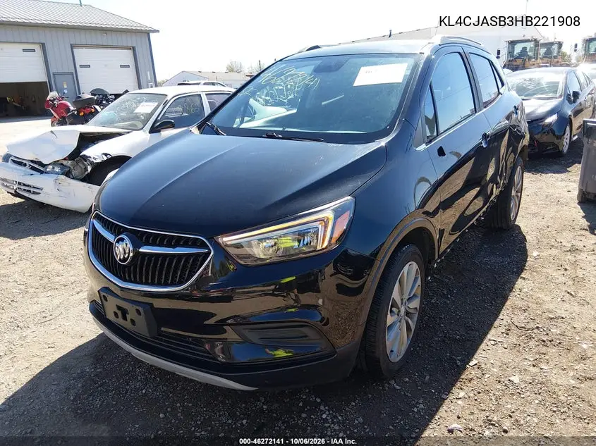 2017 BUICK ENCORE VIN KL4CJASB3HB221908 — фото 2