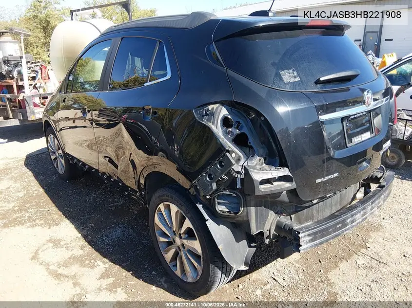 2017 BUICK ENCORE VIN KL4CJASB3HB221908 — фото 3