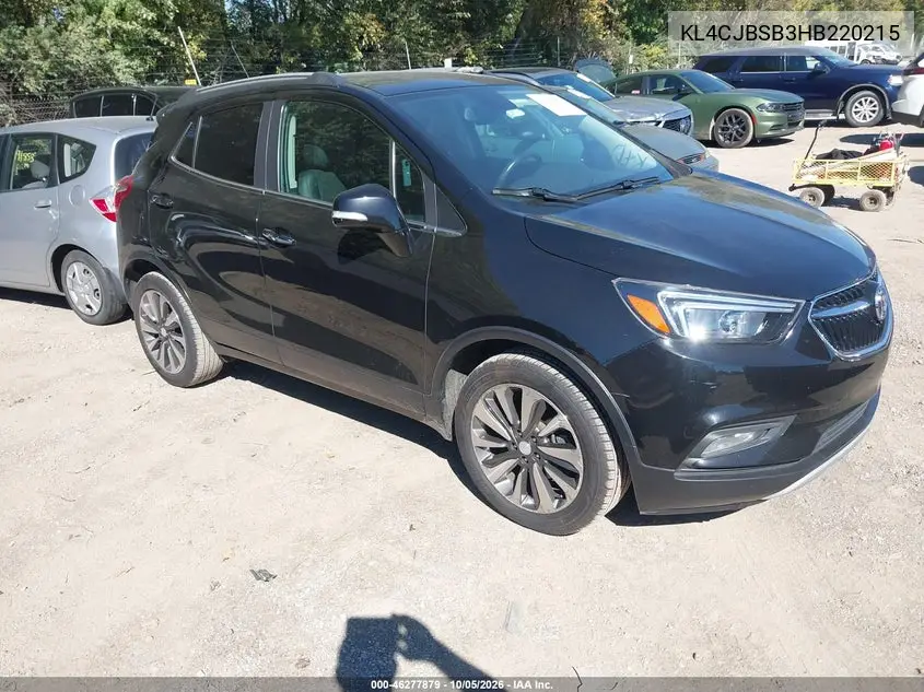 BUICK ENCORE 2017, VIN KL4CJBSB3HB220215