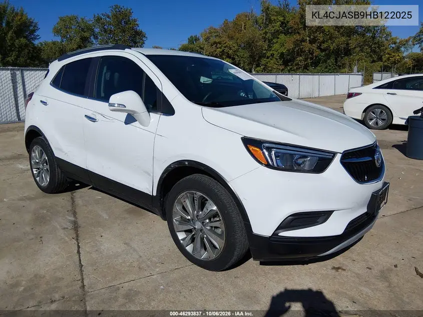 BUICK ENCORE 2017, VIN KL4CJASB9HB122025