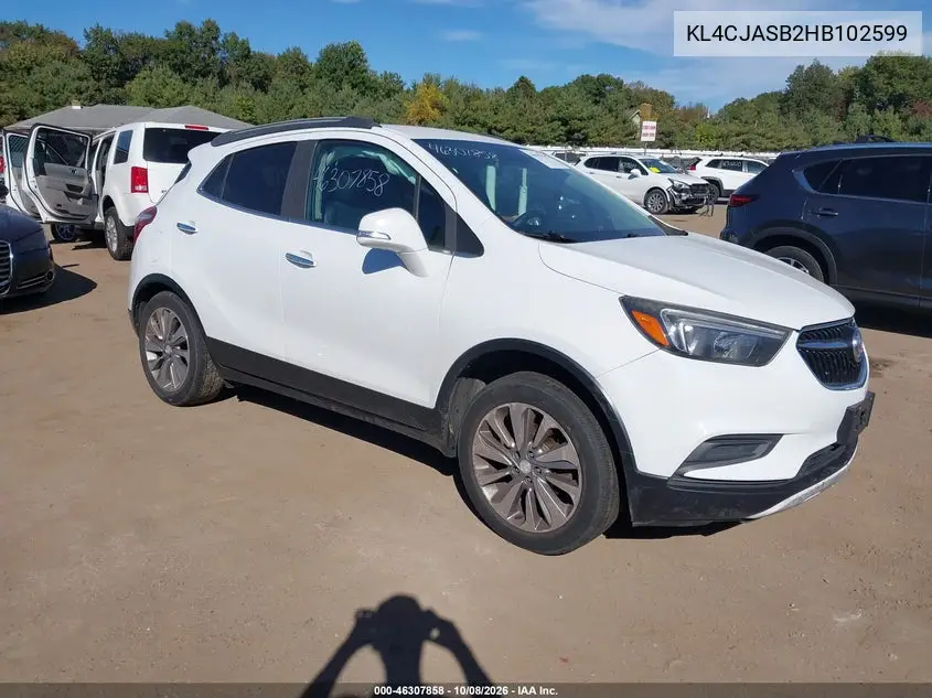 BUICK ENCORE 2017, VIN KL4CJASB2HB102599