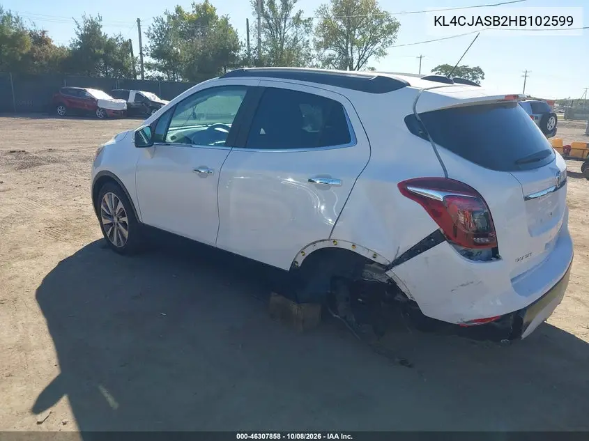2017 BUICK ENCORE VIN KL4CJASB2HB102599 — фото 3