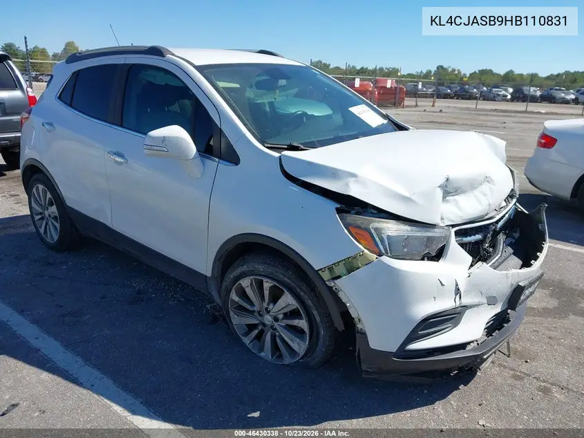 BUICK ENCORE 2017, VIN KL4CJASB9HB110831