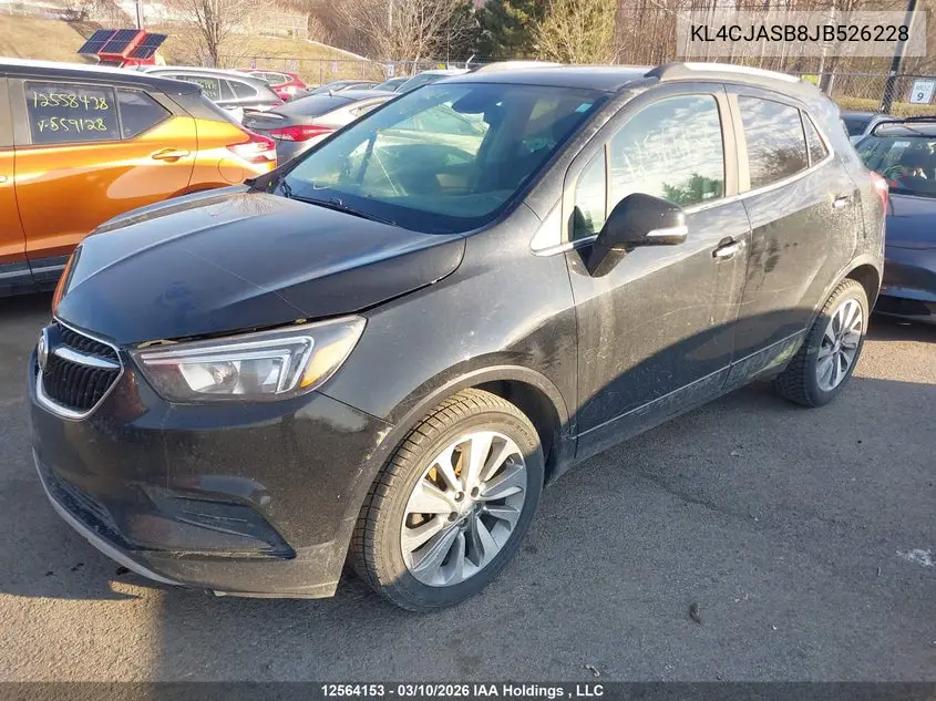 2018 BUICK ENCORE VIN KL4CJASB8JB526228 — фото 2