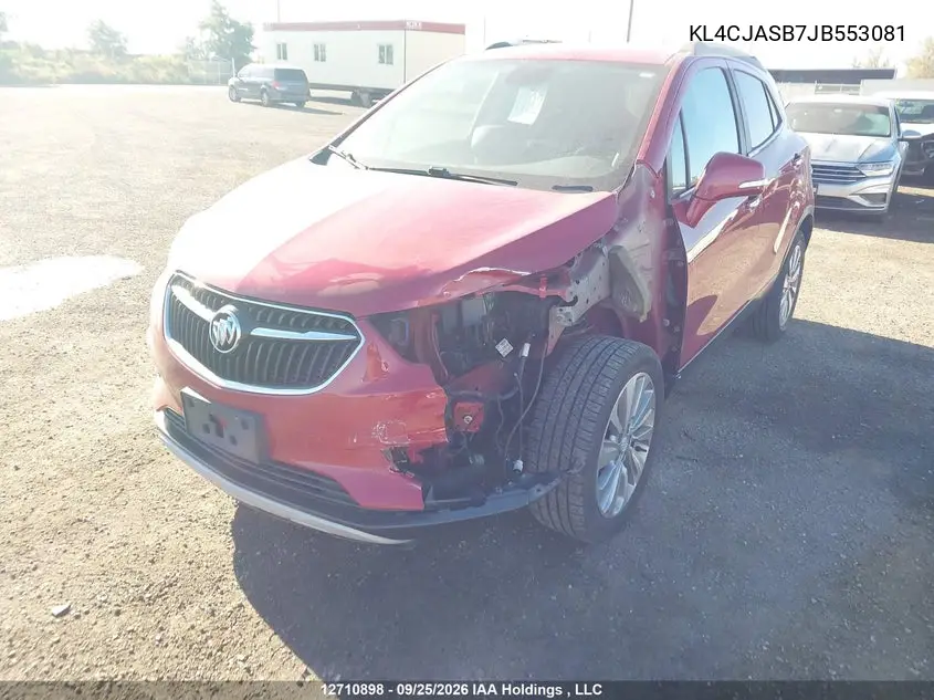 2018 BUICK ENCORE VIN KL4CJASB7JB553081 — фото 2